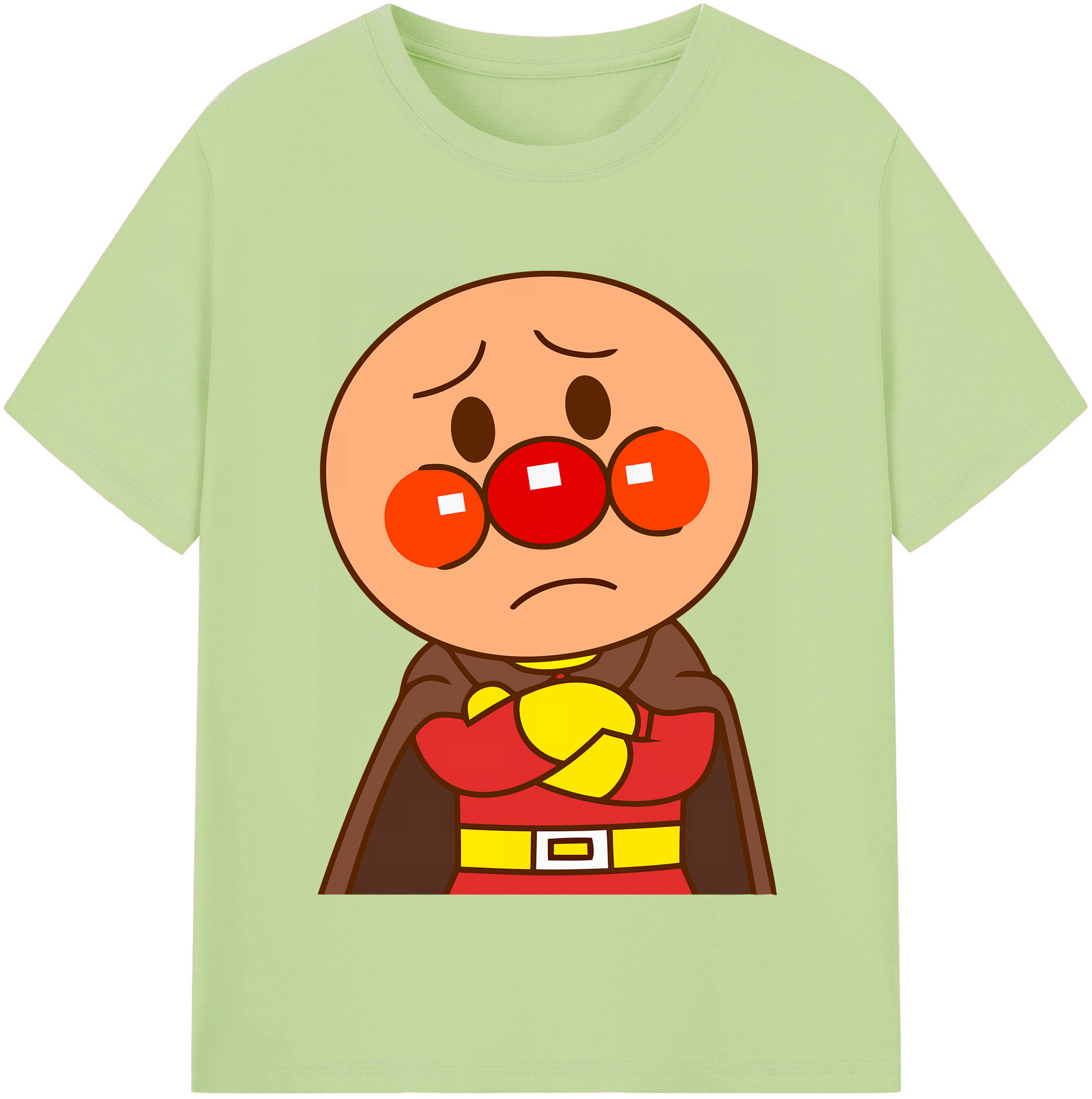 （画像用） アンパンマン Anpanman 綿100％半袖Tシャツ（フロントプリント）